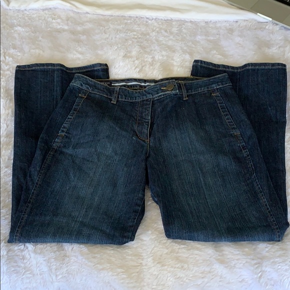 LANDS END CURVEY TROUSER LEG DENIM - Picture 2 of 5